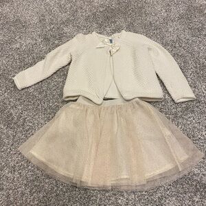 2T Baby Gap Cardigan and Skirt Set